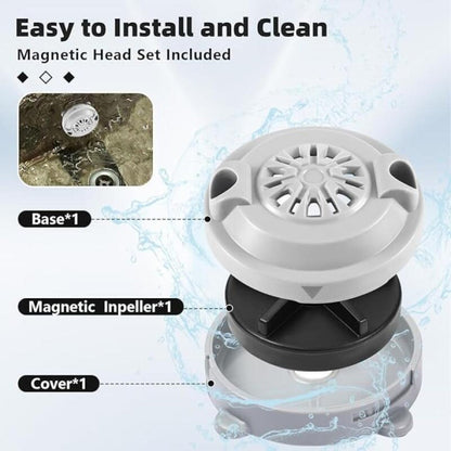 Magnetic Pipeless Jet Head Motor Replacement for Pedicure Spa Chair, Rotating Jet with Propeller & Cap