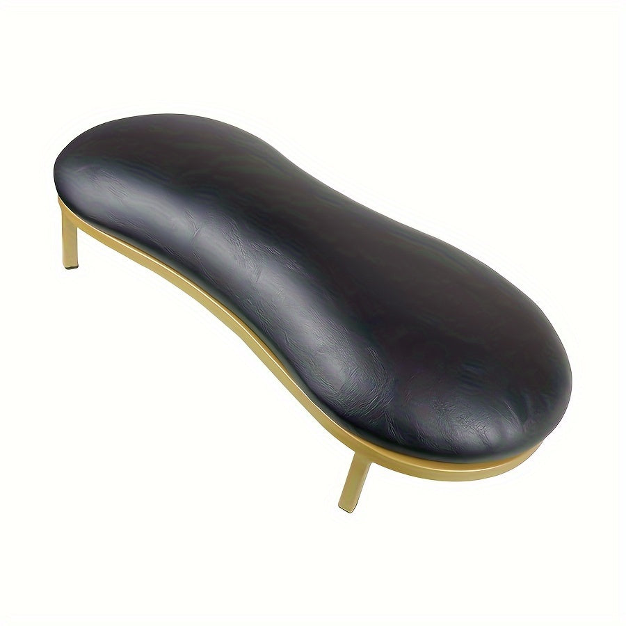 Nail Arm Rest with Metal Base Ergonomic Microfiber PU Cushion 15 Degree Tilt – Luxury Manicure Wrist Rest for Nail Salon Professional Nail