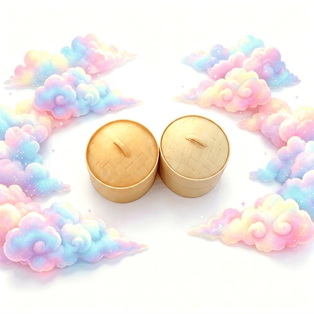 Squishy Dumpling Stress Toy Set 6pcs, Slow Rise Squishies with Steamer, Cute Expressive Faces, Fidget Sensory Toy for Kids & Adults