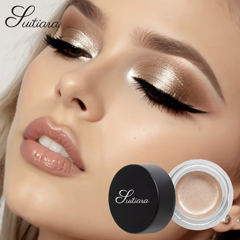 Jelly Gel Eyeshadow 2 Pack Sunset Copper Shimmer High Gloss Metallic Finish Fade Resistant, for Makeup, Travel and Everyday Vanity Use