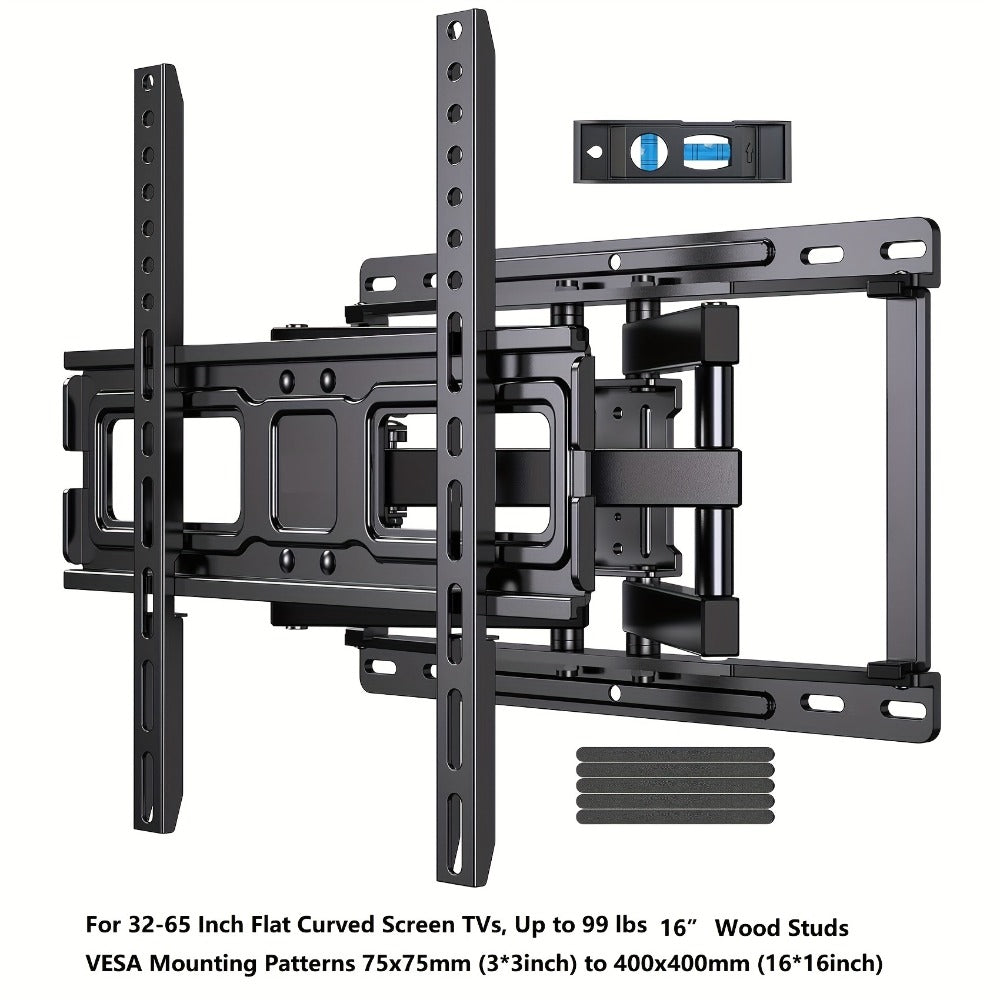 Full Motion TV Wall Mount 40-86 Inch – Holds 132 lbs, Pre-Assembled, Tool-Free Tilt Swivel Extend, VESA 600x400mm