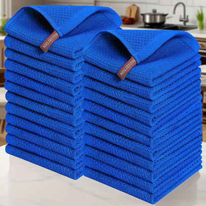 Kitchen Dish Cloths 23pcs 100% Cotton Waffle Weave Ultra Dish Towels 12x12 Inch for Cooking Cleaning Wiping Hands Kitchen Decor Gift
