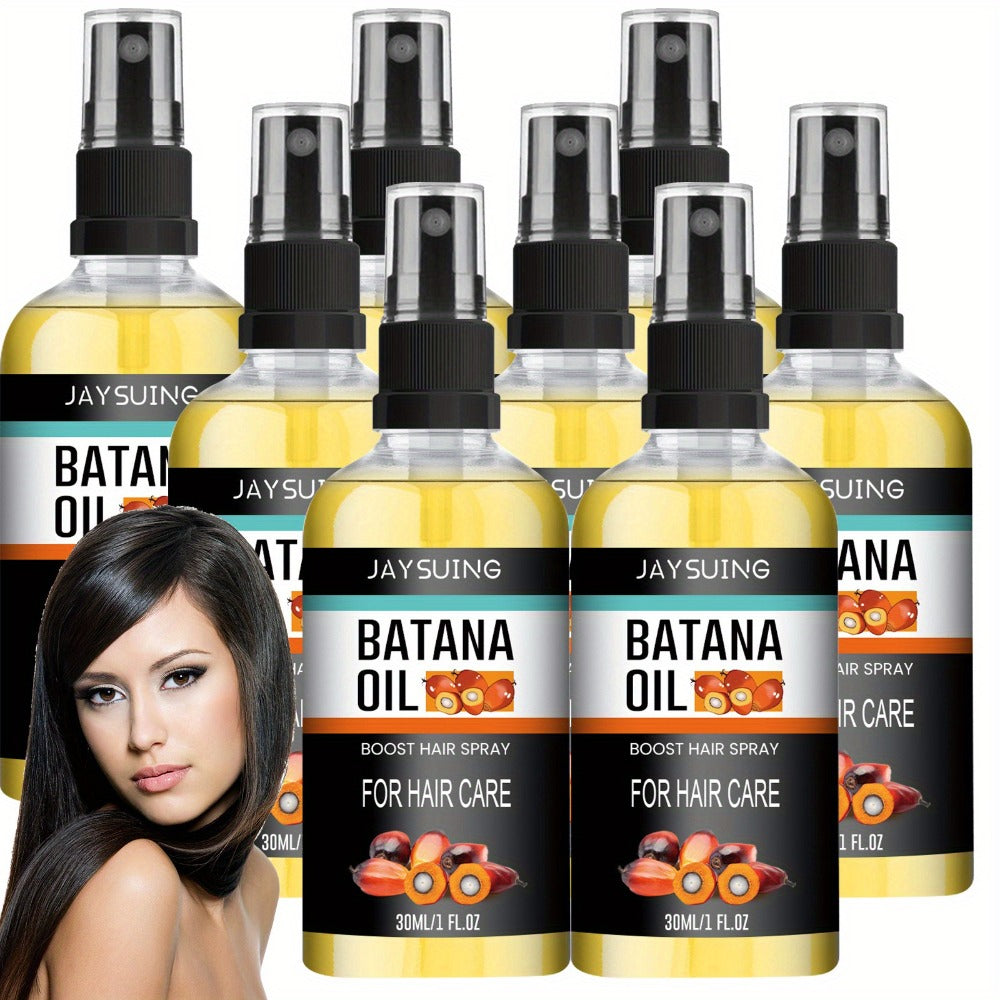Batana Oil Hair Care Spray 8 Pack Travel Size Scalp Essential Oil Moisturizes Smooths Detangles All Hair Types 30ml Each TSA Approved Gift