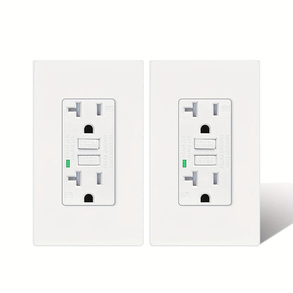 GFCI Outlet 20 Amp Tamper Resistant WR Weather Resistant with Wall Plate ETL Listed for Home Cooking, Dining and Outdoor Meals
