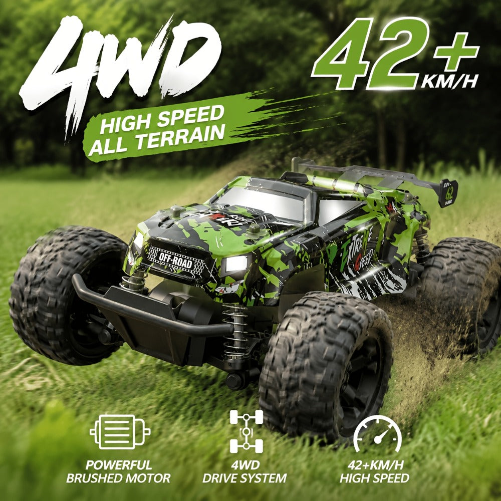 Drop-Proof High-Speed RC Off-Road Car for Boys – 2.4GHz Impact-Resistant All-Terrain Remote Control Vehicle