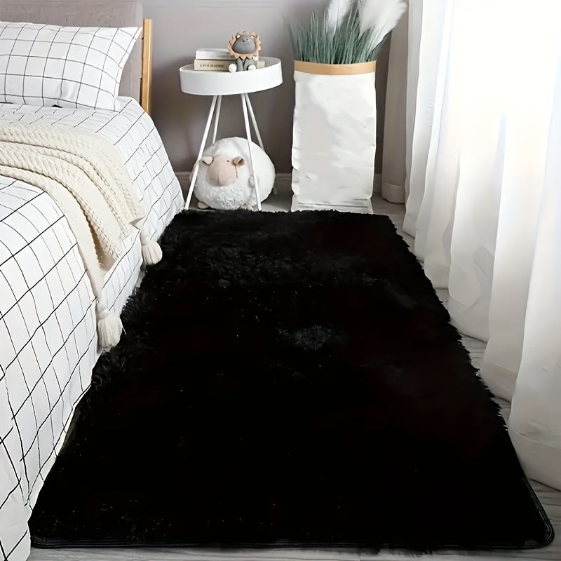 Non-Slip Area Rug Fluffy Soft Carpet – Modern Home Decor Floor Mat for Living Room, Bedroom, Kitchen & Bathroom | Easy Clean Cute Plush Rug