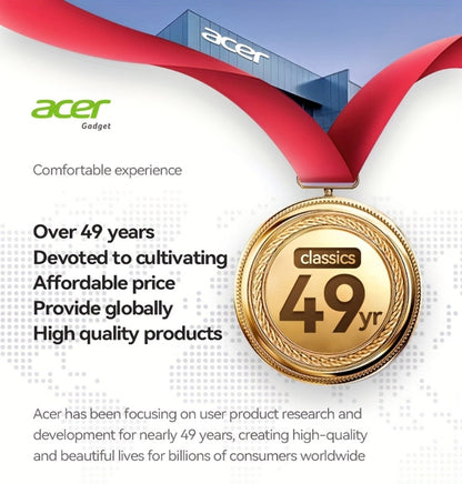 Acer TWS In-Ear Earbuds Noise Canceling Touch Control Sports Wireless Headphones Long for Bedside Audio, Alarms and Room Entertainment