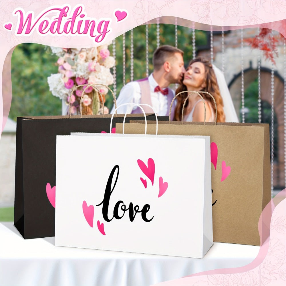 Shopping Bags with Handles 49pcs | 16x6x12 Inch Large Retail Gift Bags Bulk | Clothing Boutique Bags for Birthday, Wedding, Mother's Day