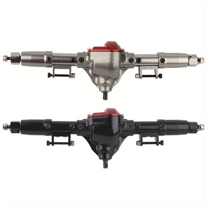 SCX10 Metal Axle Upgrade Kit CNC Aluminum Alloy Front & Rear Straight Axles – Compatible with Axial SCX10 90046 90047 1/10 RC Crawler