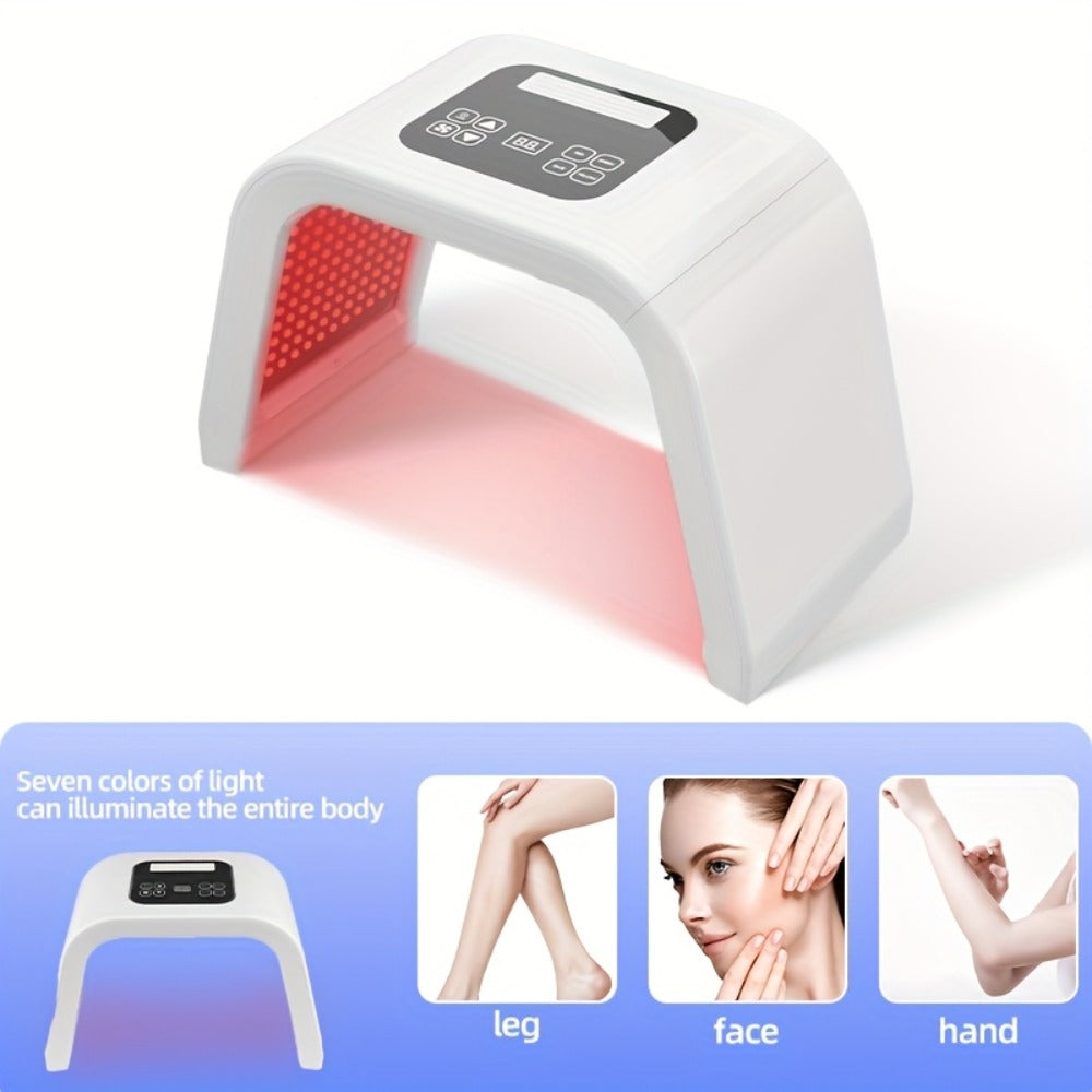 7 Color LED Skin Care Device Photon Therapy Spectrometer Wrinkle Acne Treatment Face for Entryways, Bedrooms and Living Spaces
