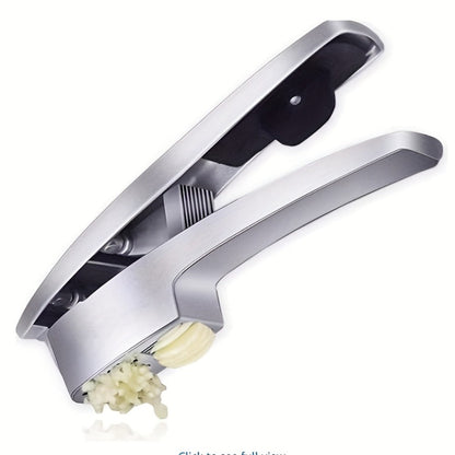 Garlic Press 2-in-1 Garlic Mincer and Slicer Stainless Steel Manual Garlic Crusher Presser for Fine Mince Puree Kitchen Tool for Home