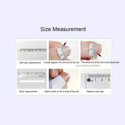 Press On Nails 10-Piece Short Duckbill Set with White French Tips, Golden Butterfly and 3D Carved Flower