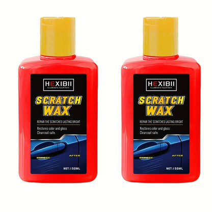 Car Scratch Remover Paste Kit – Clear Coat Scratch Eraser for Light Surface Marks & Swirl Marks, Car Paint Repair Paste | 150ml or 2-Bottle