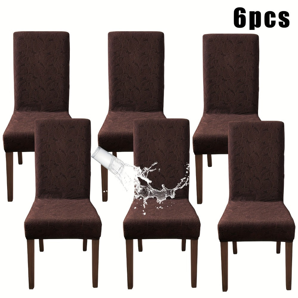 Stretch Dining Chair Covers Set of 4/6 – Plant Print Slipcovers for Dining Room Kitchen Chairs, Elastic Parsons Chair Protector, Home Decor