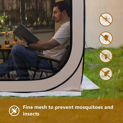 Gazebo Screen House 6x6ft Pop Up Canopy Mosquito Netting Backyard for Garden, Yard and Pest Management