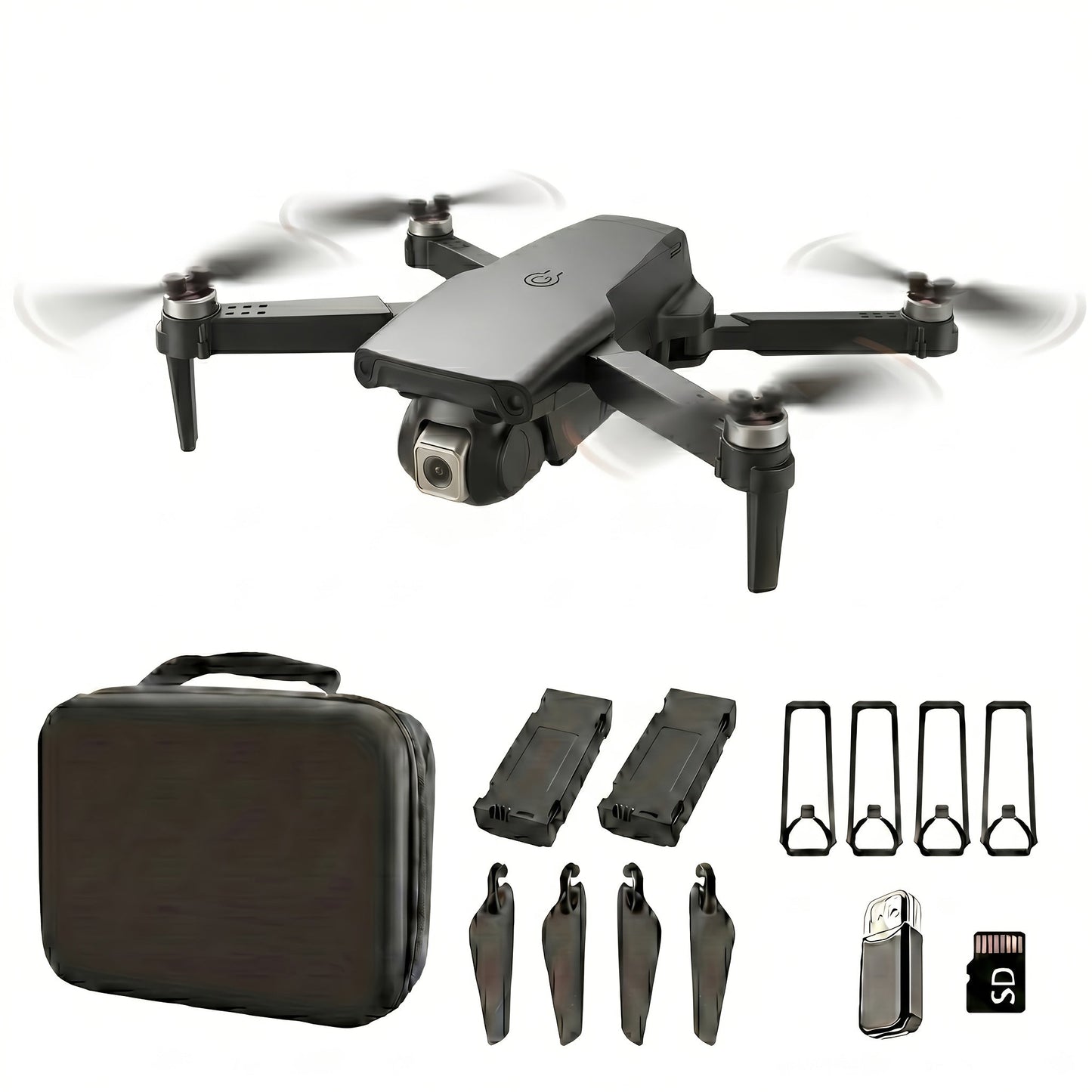 8K Brushless Motor Drone Obstacle Avoidance 2026 Upgraded Foldable Quadcopter 2 Batteries One-Button Return USB Charging Tools