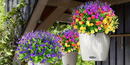 Artificial Flowers Multicolor Daisy Bundles in 9, 18, 27 or 36-Pack Options for Planter Displays
