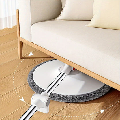 Spin Mop and Bucket Set with Wringer, Joybos Hands-Free Self-Wringing Rotating Floor Mop, Sewage Separation Design, 3 Mop Head Types