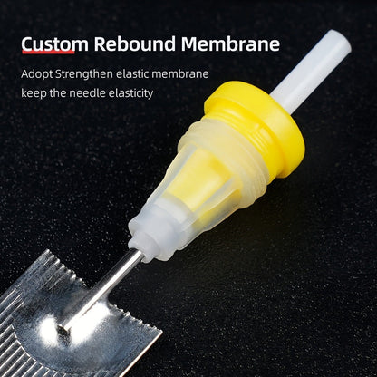 Tattoo Cartridge Needles with Aurora II Label, 10-Pack Curved Magnum Choices from 1229CM to 1249CM