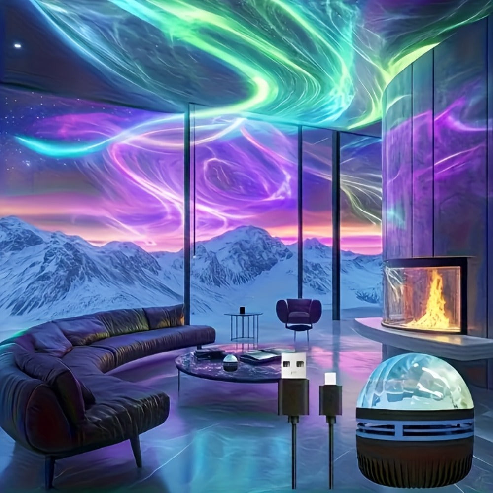 Galaxy Projector Night Light Aurora Projection Magic Ball Remote Control Multicolor Nebula for Entryways, Bedrooms and Living Spaces