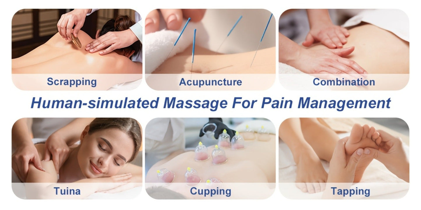 TENS EMS Dual Channel Stimulator Massager, 8 Electrodes for Back, Shoulder & Knee Pain, Recovery