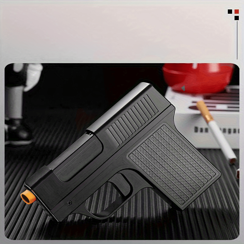 Blue Flame Torch Lighter with Adjustable Flame, Windproof Butane Cigar Lighter for BBQ Outdoor Survival Kitchen
