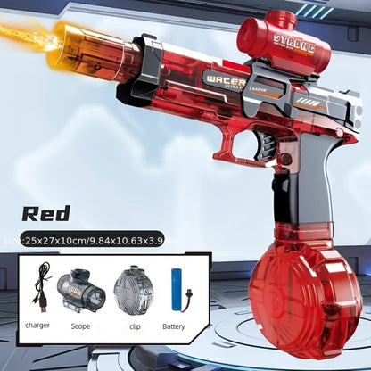 Electric Water Gun Large for Kids & Adults, High-Power Squirt Blaster for Pool Beach Lawn Backyard Summer Water Battle