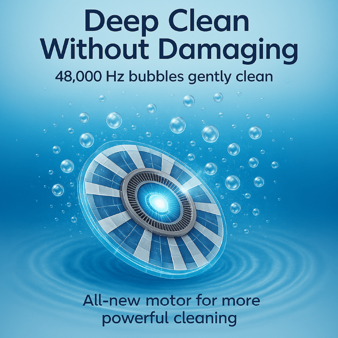 Ultrasonic Cleaner - Jewelry Machine 48000Hz Portable for Glasses Watches Dentures Rings - product detail view 3