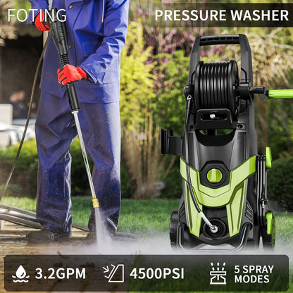 Electric Pressure Washer High PSI for Garden, Patio and Yard Use, with the Listed Configuration