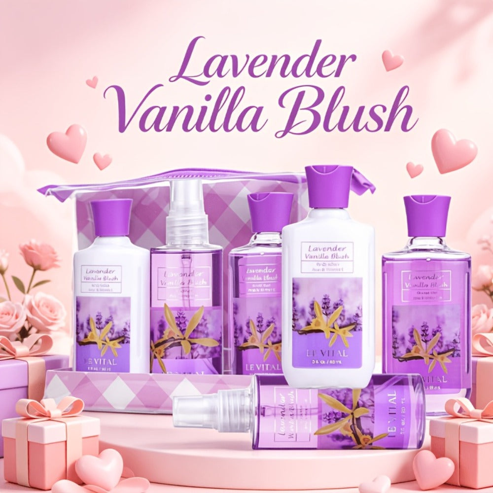 Bath Body Care Gift Set Shower Gel Body Lotion Body Mist Aloe Vera Vitamin E Glycerin Deep Moisturizing Fragrance Set for Women Cherry