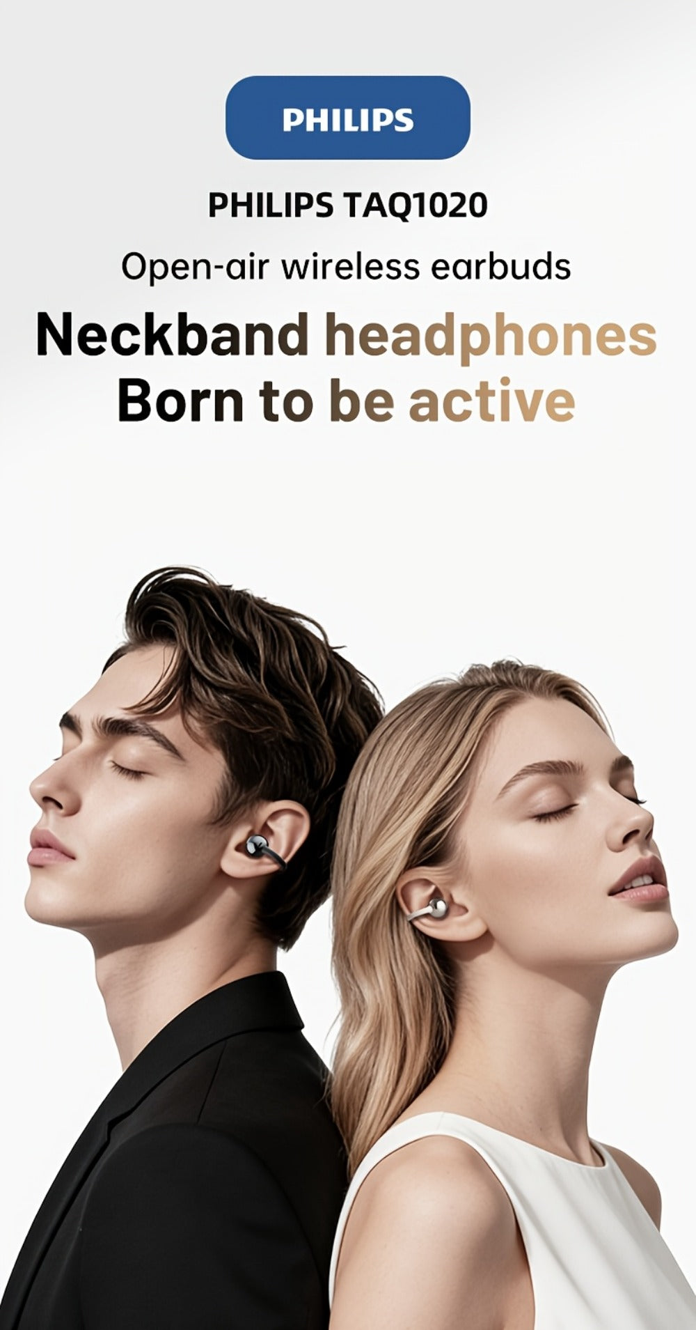 Philips TWS Ear Clip Sport Headset Hi-Fi Bass Stereo HD Calls Earhook Wireless Bluetooth for an Everyday Personal Care Routine