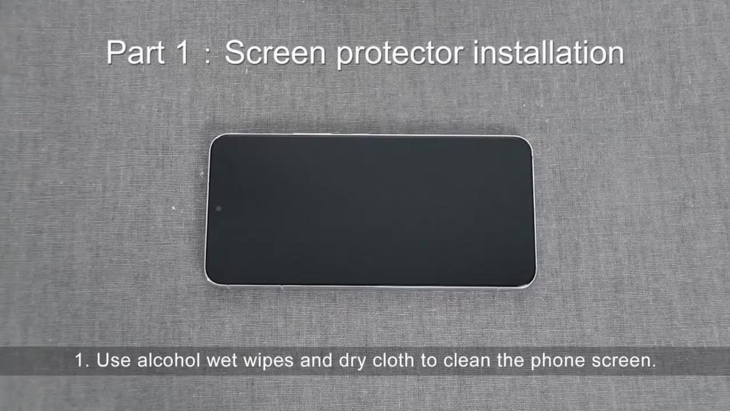 Samsung Galaxy Screen Protector + Camera Lens 2+2 Pack, 9H Anti-Spy Tempered Glass, Fingerprint Unlock Support