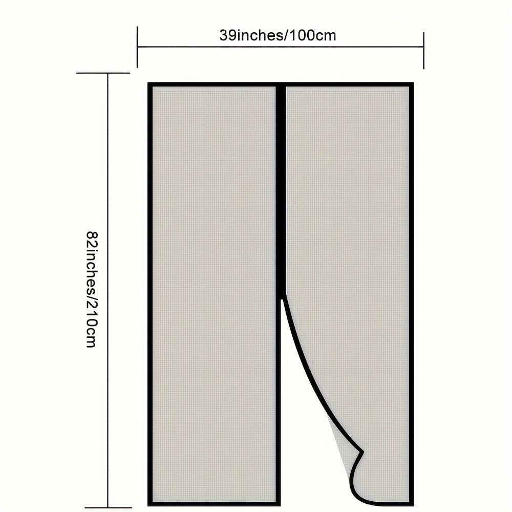 Magnetic Screen Door, Retractable Mesh Door Curtain, Pet-Friendly & Insect Proof, Auto-Close Magnetic Closure for Patio