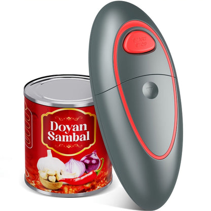 Automatic Can Opener Hands-Free | Electric Battery-Powered One-Touch Can Opener for All Can Sizes, Safe Smooth Edge