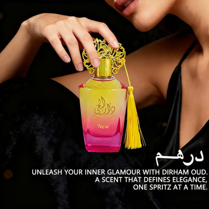 Women's Perfume Arabic Eau de Parfum 3.38 oz with Fruity Oriental Profile and Ornate Gold Bottle
