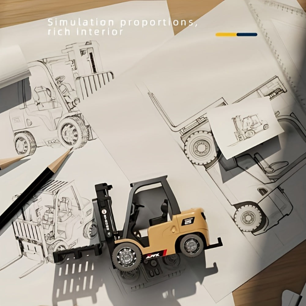 RC Forklift Toy 1/64 Scale Alloy Die Cast Remote Control Forklift Truck with the Listed Color, Size or Set Options for Everyday Use