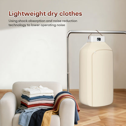 Foldable Clothes Dryer Smart Touch Screen Two-Speed Control Timer Function with Dry Bag Quick Drying Compact Design for Apartments Dorms RVs