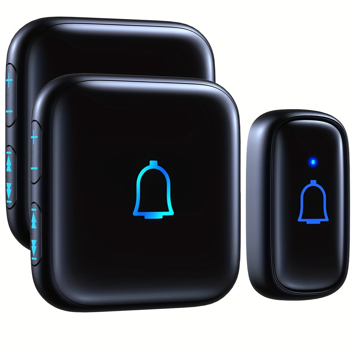 Long Range Doorbell Kit 1000ft - 115dB Loud Wireless Chime, 56 Melodies, 7 Volume Levels, Mute Mode