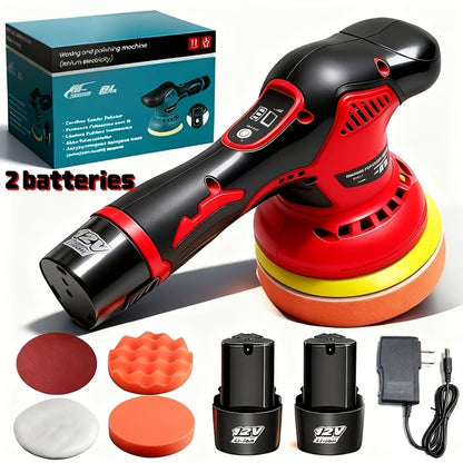 Cordless Car Polisher 5-Inch 8-Speed up to 5000 RPM with Battery for Car Detailing Scratch Removal Paint Correction
