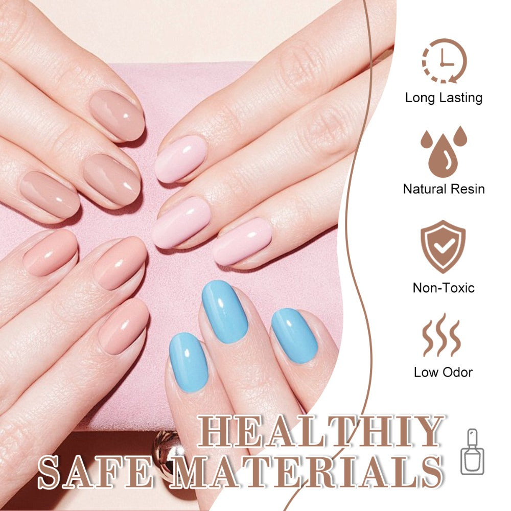 36-Color Polygel Nail Extension Kit with LED UV Lamp, Complete Poly Gel Starter Set with Dual Forms, Slip