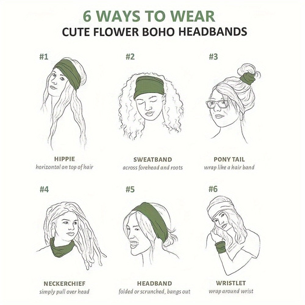Stretchy Headbands 20 Pack for Women & Men – Soft Sweat-Wicking Non-Slip Elastic Turban Knot Hair Wraps Breathable Solid Colors for Yoga