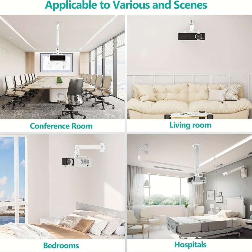Ceiling Mounted Projector Bracket Adjustable Angle Height & Extendable Arm, Load for an Everyday Personal Care Routine