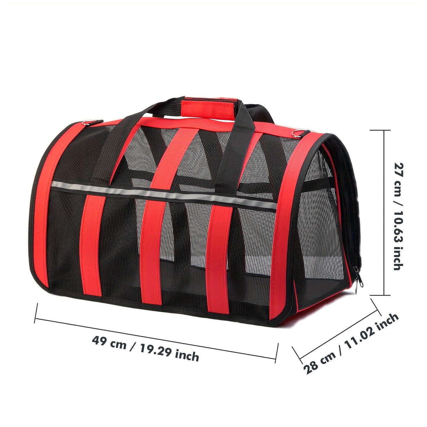 Foldable Pet Carrier Bag Breathable Mesh – Portable Soft Sided Tote for Cats & Small Dogs, Collapsible Travel Handbag, S/M/L, 7 Colors
