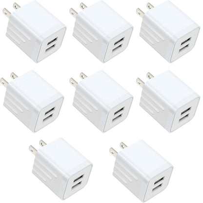 Dual Port USB Wall Charger 2.1A for an Everyday Personal Care Routine, with the Listed Configuration