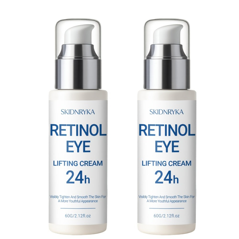 Eye Cream for Dark Circles & Puffiness 2 Pcs – Firming Hyaluronic Acid Eye Gel with Collagen Retinol Caffeine