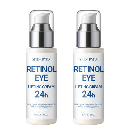 Eye Cream for Dark Circles & Puffiness 2 Pcs – Firming Hyaluronic Acid Eye Gel with Collagen Retinol Caffeine