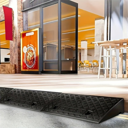 Curb Ramp Plastic Portable for Car SUV Motorcycle Bike Wheelchair Scooter Driveway Sidewalk for Entryways, Bedrooms and Living Spaces