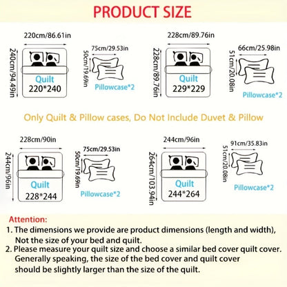 Quilt Set 3 Piece Lightweight Microfiber Bedspread with Pillow Shams – Coin Pattern Coverlet All Season Soft Bed Quilt Full Queen King