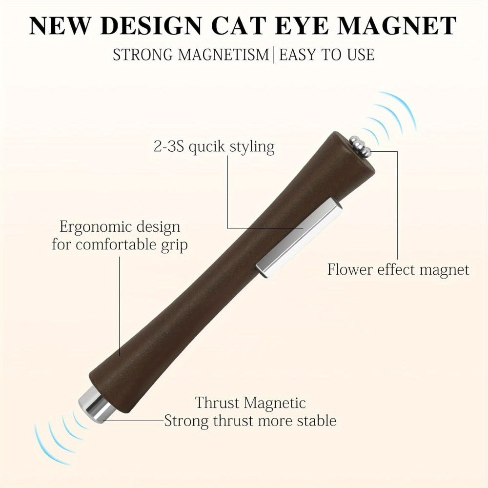4-in-1 Y-Shaped Cat Eye Nail Magnet Stick Double Head – Heart & Multi-Pattern Magnetic Tool for Cat Eye Gel Polish Nail Art