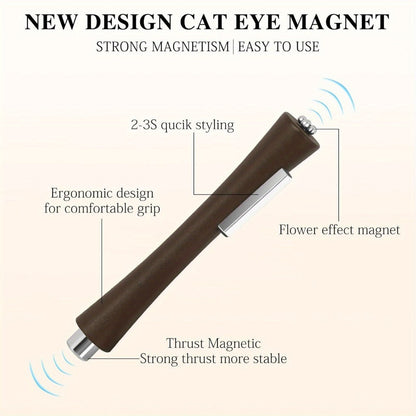 4-in-1 Y-Shaped Cat Eye Nail Magnet Stick Double Head – Heart & Multi-Pattern Magnetic Tool for Cat Eye Gel Polish Nail Art